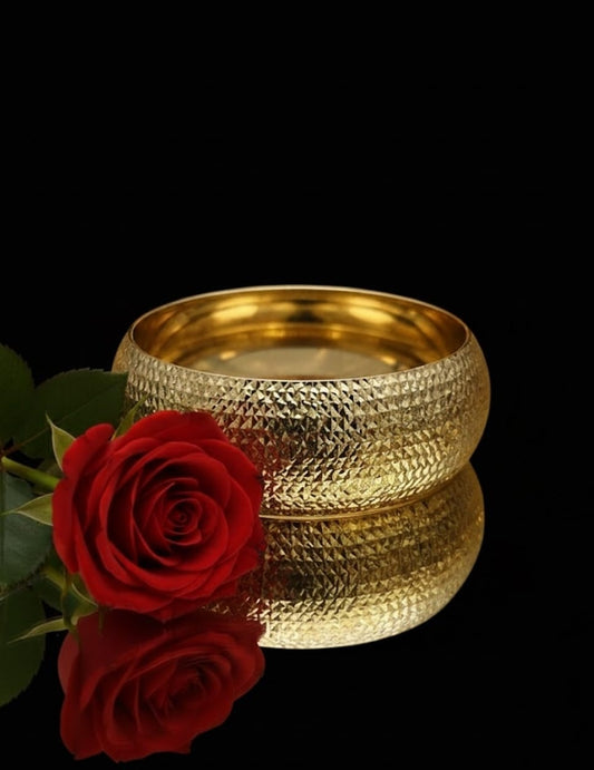 צמיד זהב גפן