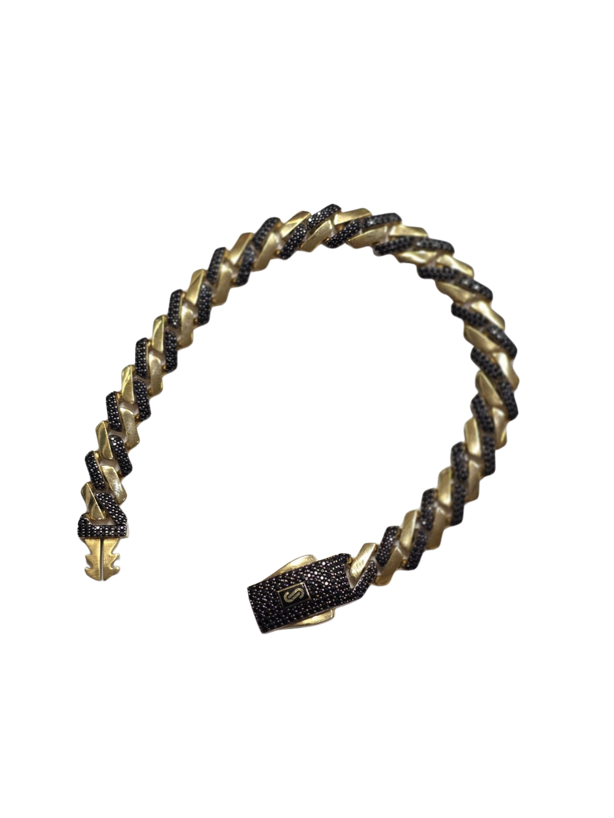 צמיד מונאקו נואר עבה