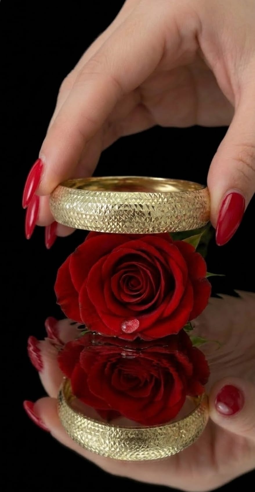 צמיד זהב 14K דגם פורת – חריטת לייזר יוקרתית