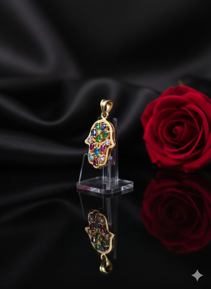 תליון זהב חמסה רחלי