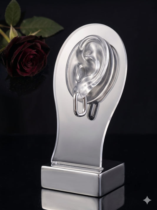 עגילי "חוליה מלוטשת"