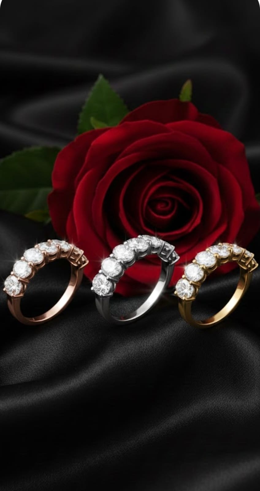 טבעת זהב עם יהלומי מעבדה סשה