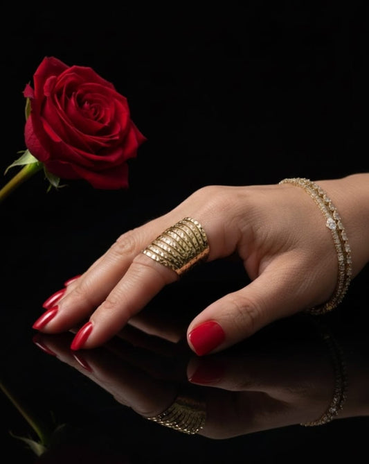 טבעת זהב שני