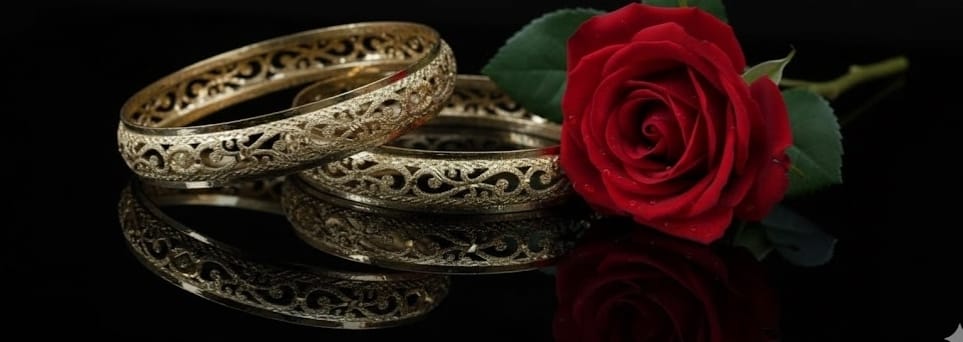 צמיד קשיח זהב רון