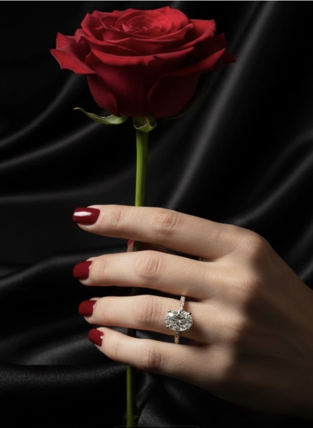 טבעת זהב עם יהלומי מעבדה שילת