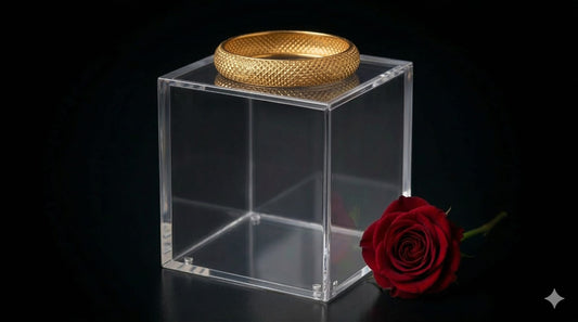 צמיד זהב קשיח מיתר