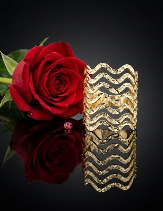 טבעת זהב גוני