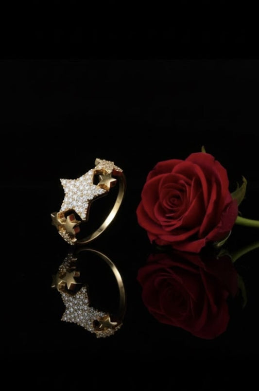 טבעת זהב יעל