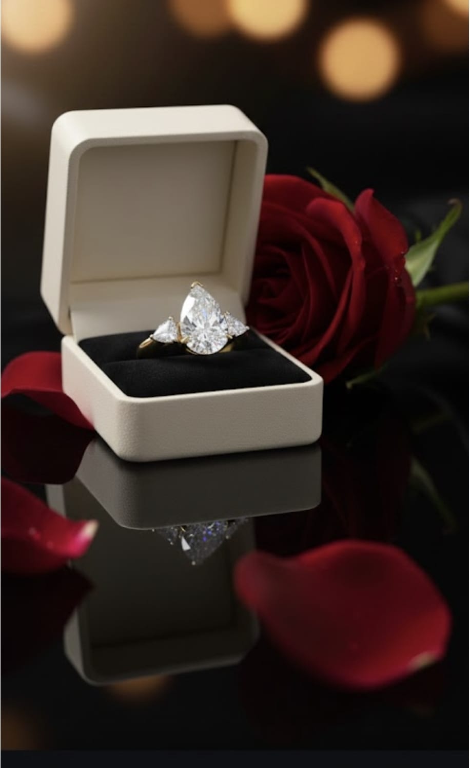 טבעת זהב מיכל