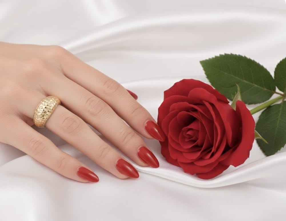 טבעת זהב מרינה