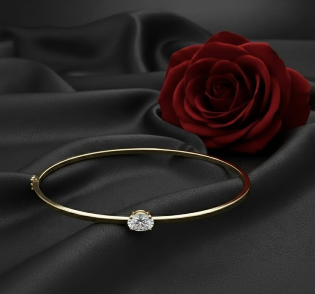 צמיד זהב שקד