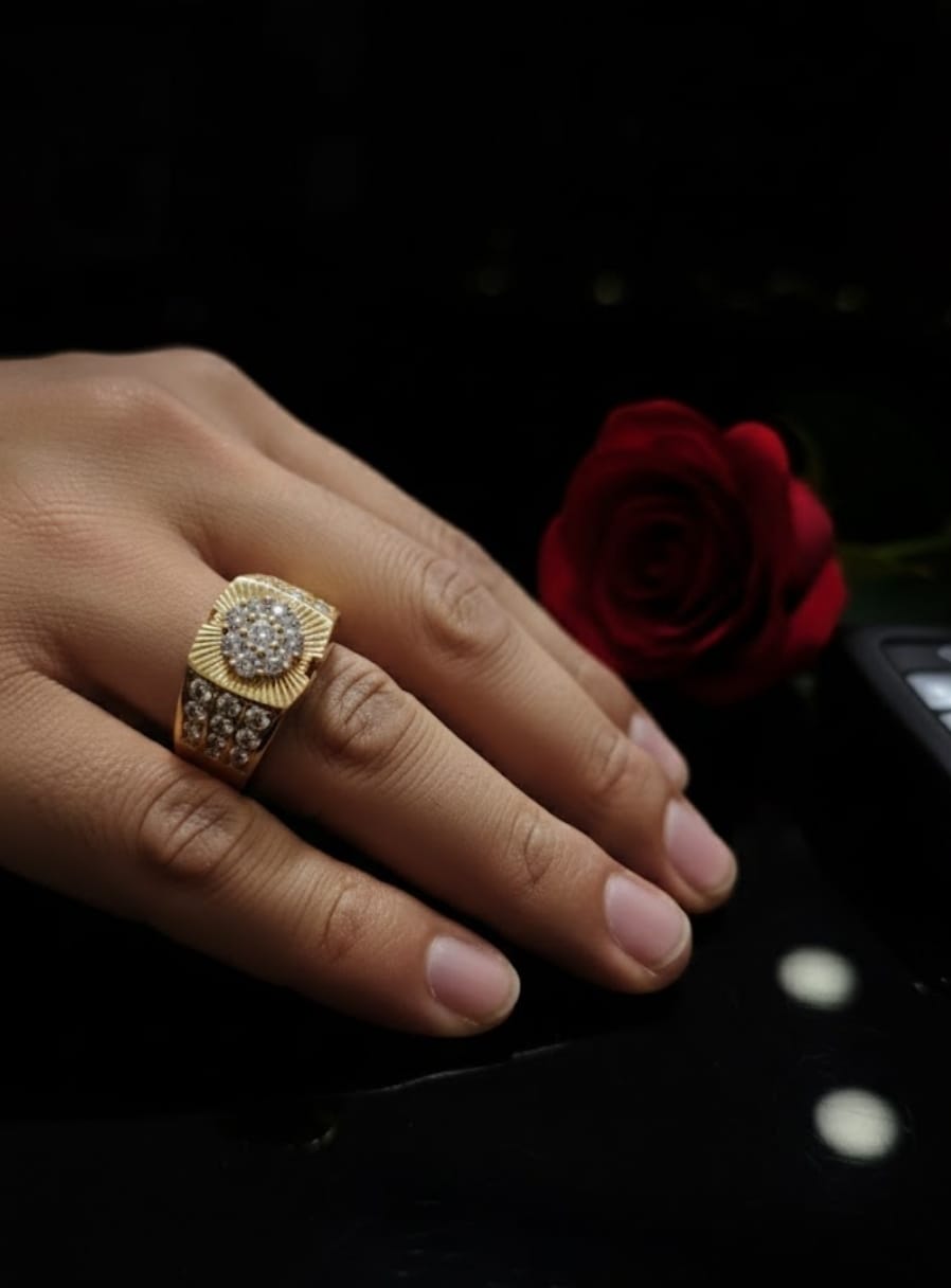 טבעת זהב רז