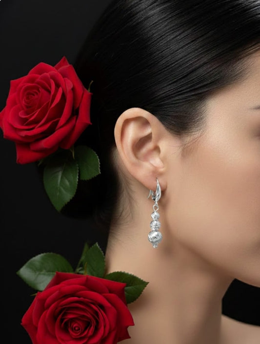 עגילי זהב תמרה