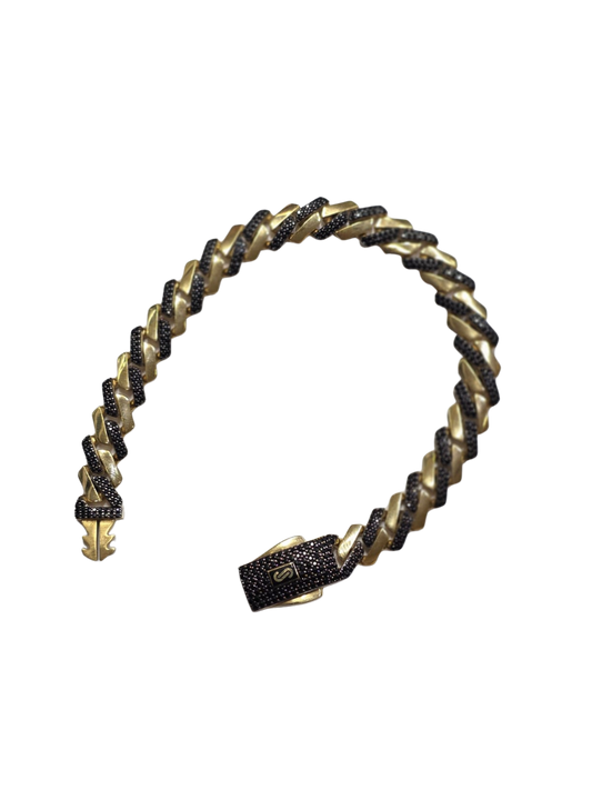 צמיד מונאקו נואר עבה