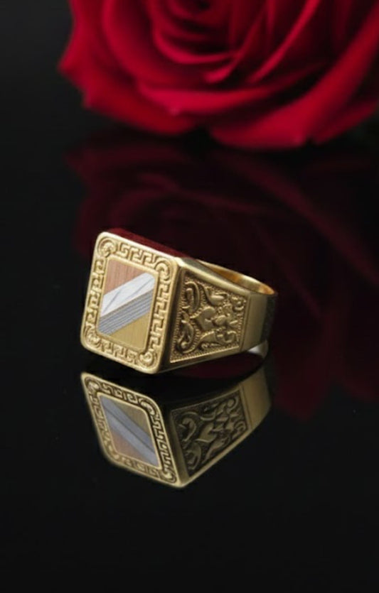 טבעת זהב חיים