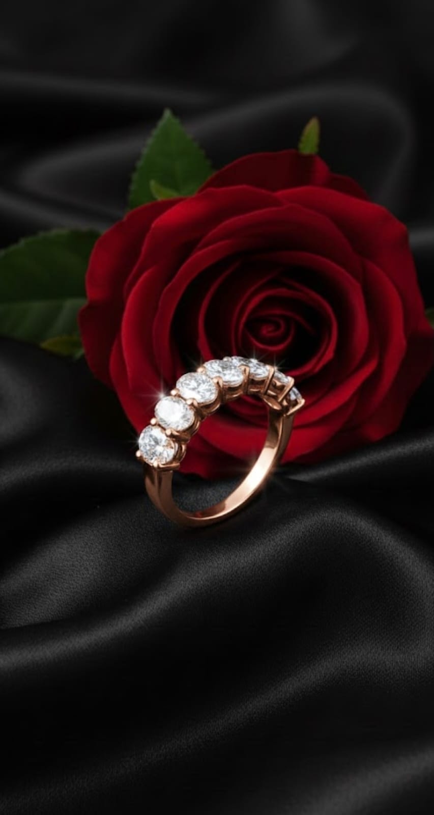 טבעת זהב עם יהלומי מעבדה סשה