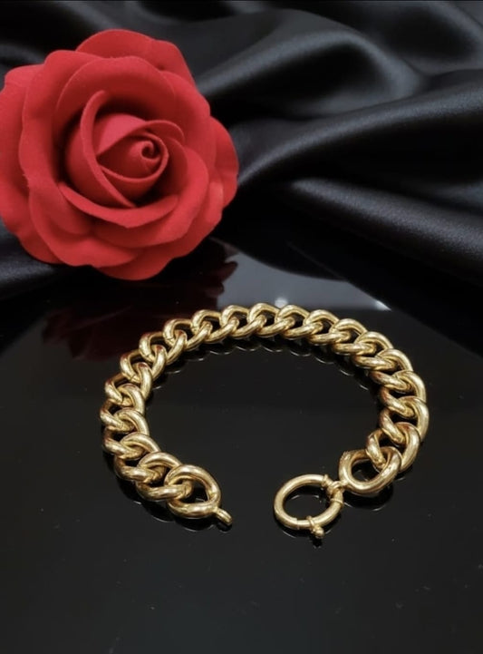 צמיד חוליות זהב צהוב 14 קראט