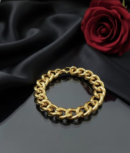 צמיד חוליות זהב צהוב 14 קראט