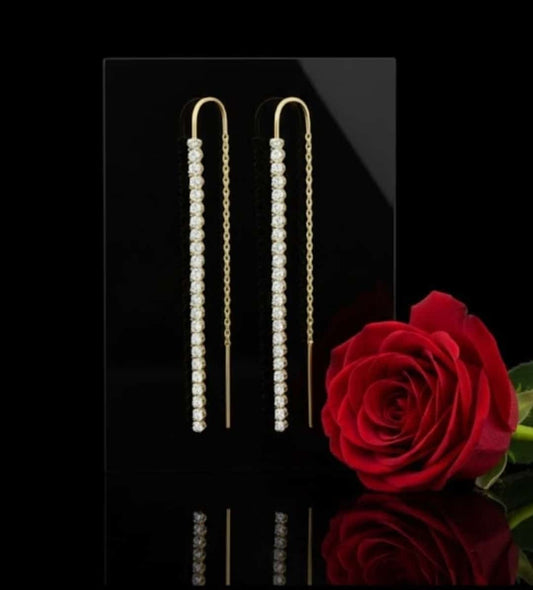 עגילי זהב אלונה