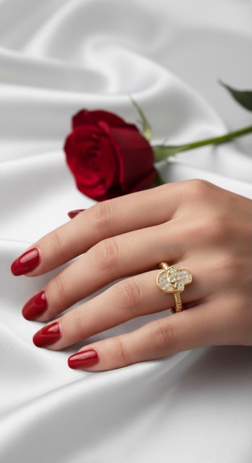 טבעת זהב אודיה