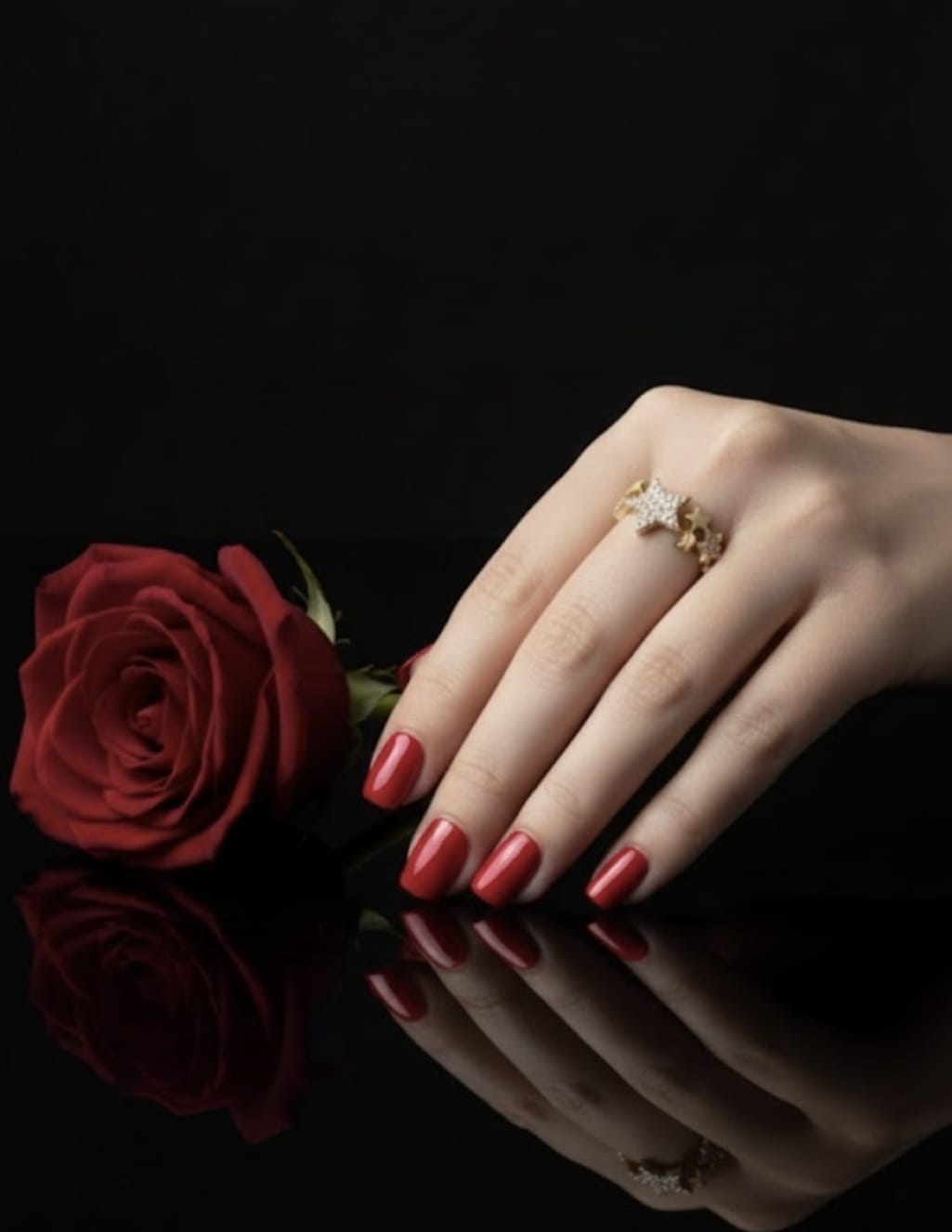 טבעת זהב יעל