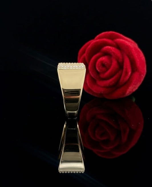 טבעת זהב קורל