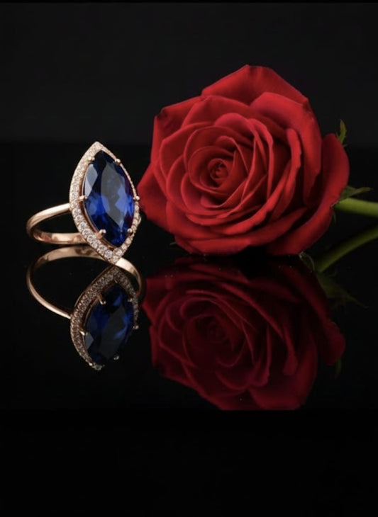 טבעת זהב סהר