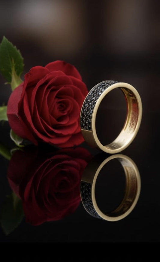 טבעת זהב פנינה