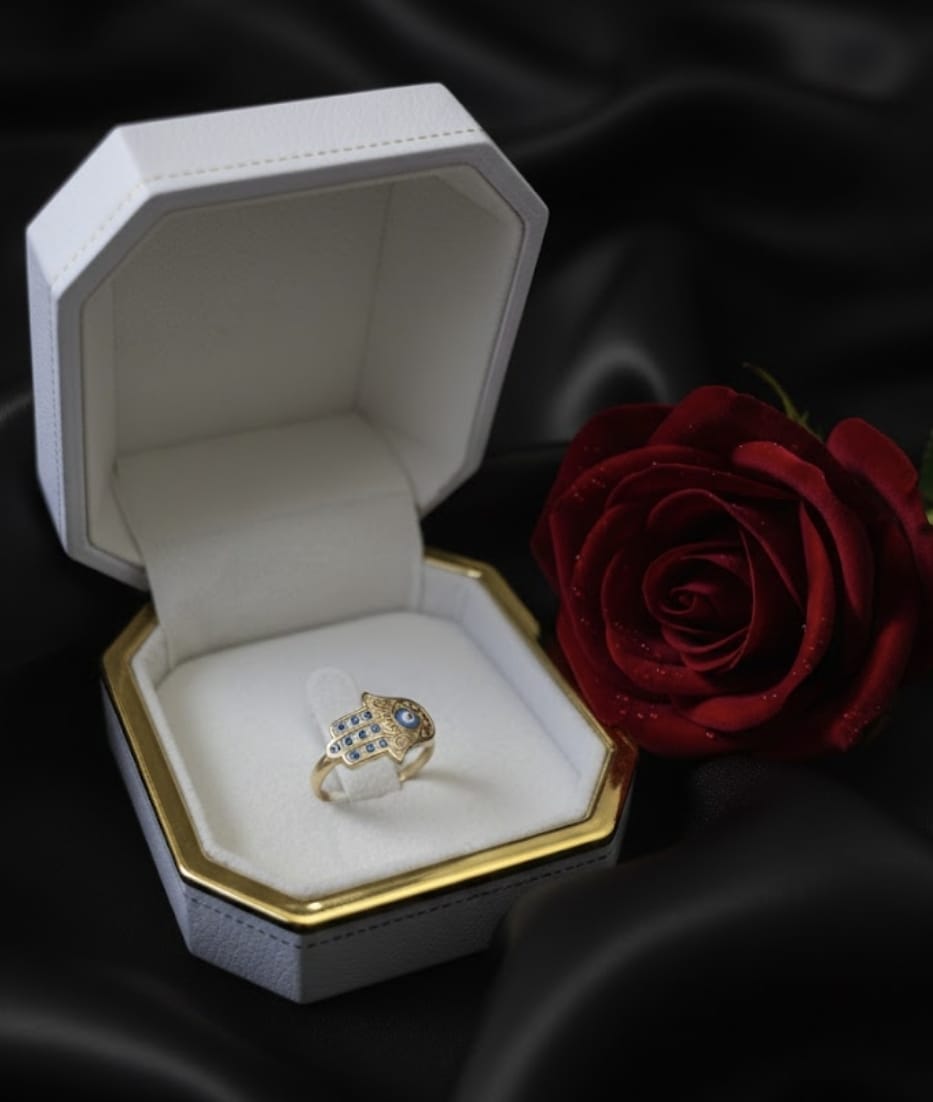 טבעת זהב בר