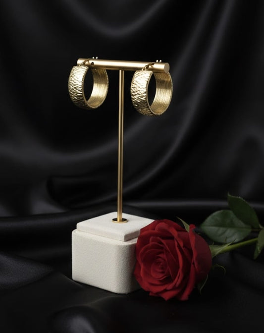 עגילי זהב רוז