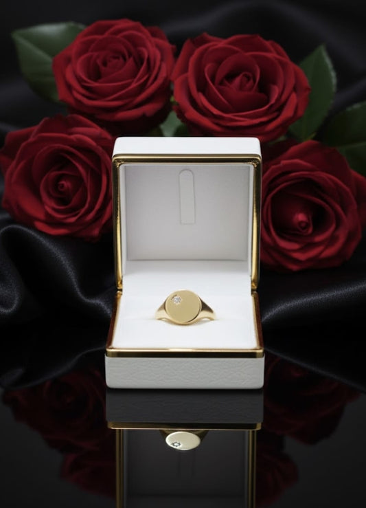 טבעת זהב מיתר