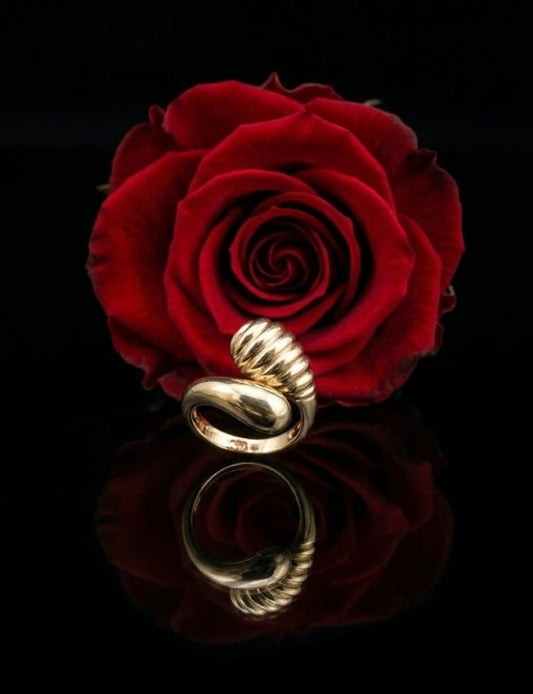 טבעת זהב פני