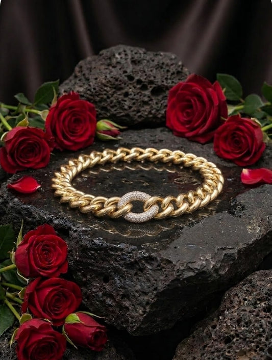 צמיד זהב חוליות גבריאלה