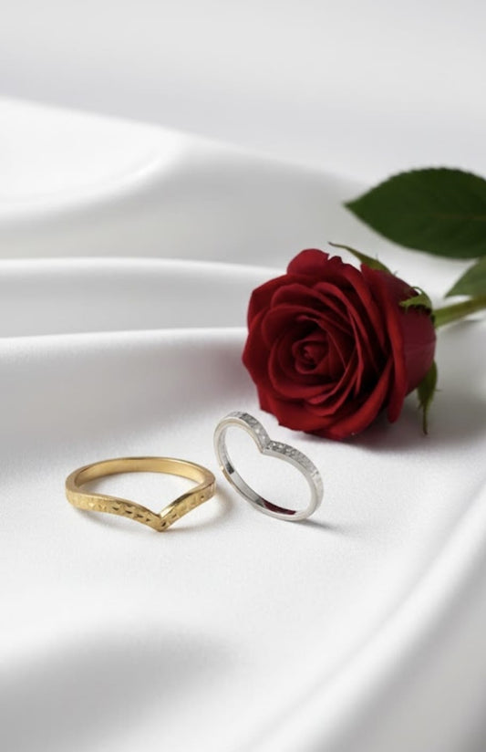 טבעות וי חריטת לייזר