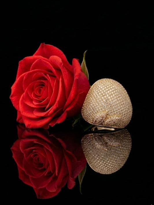 טבעת זהב רותם