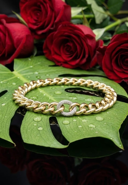 צמיד זהב חוליות גבריאלה