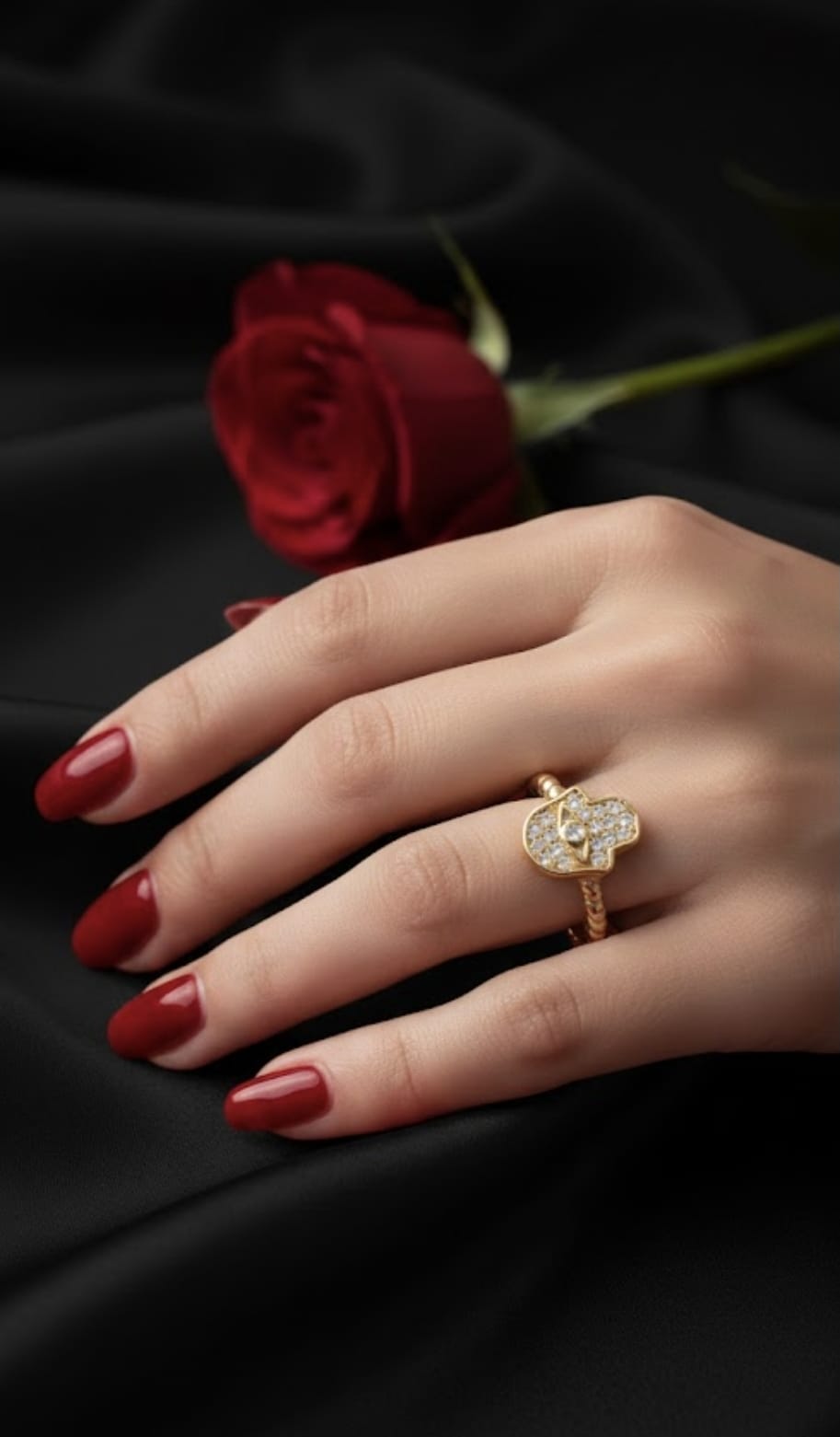 טבעת זהב אודיה