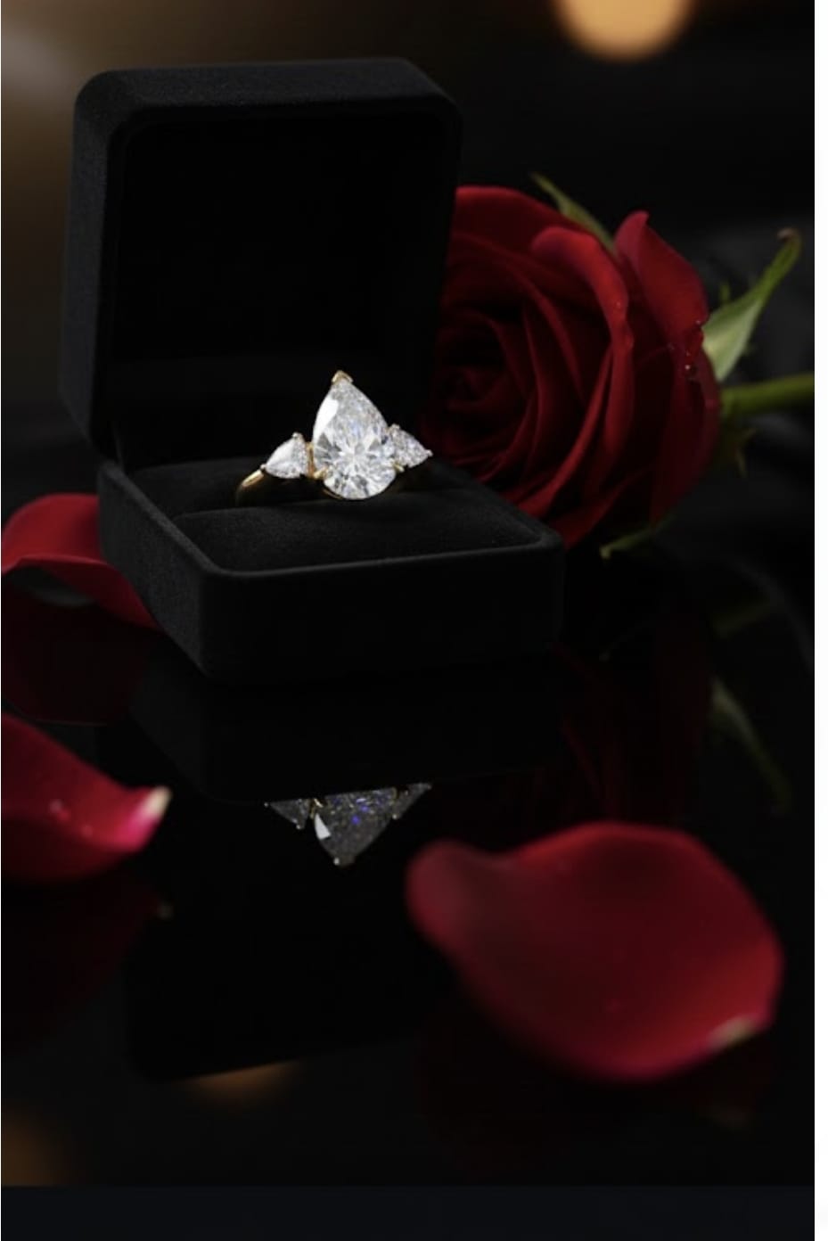 טבעת זהב מיכל