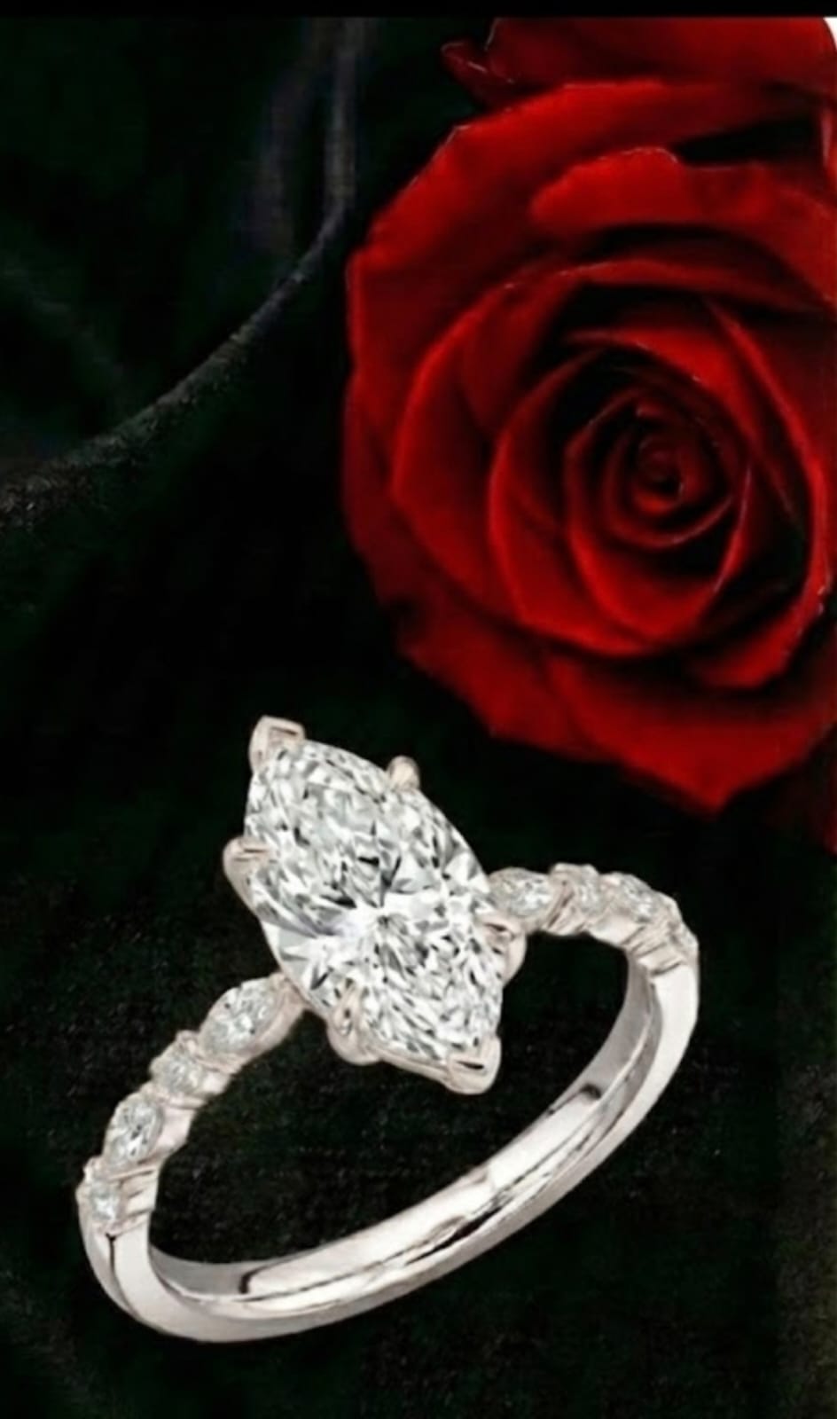 טבעת זהב עם יהלומי מעבדה נויה