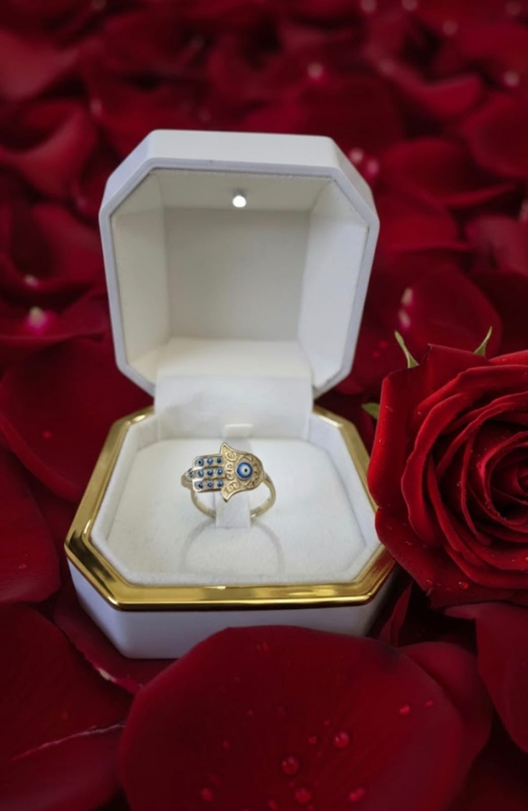 טבעת זהב בר