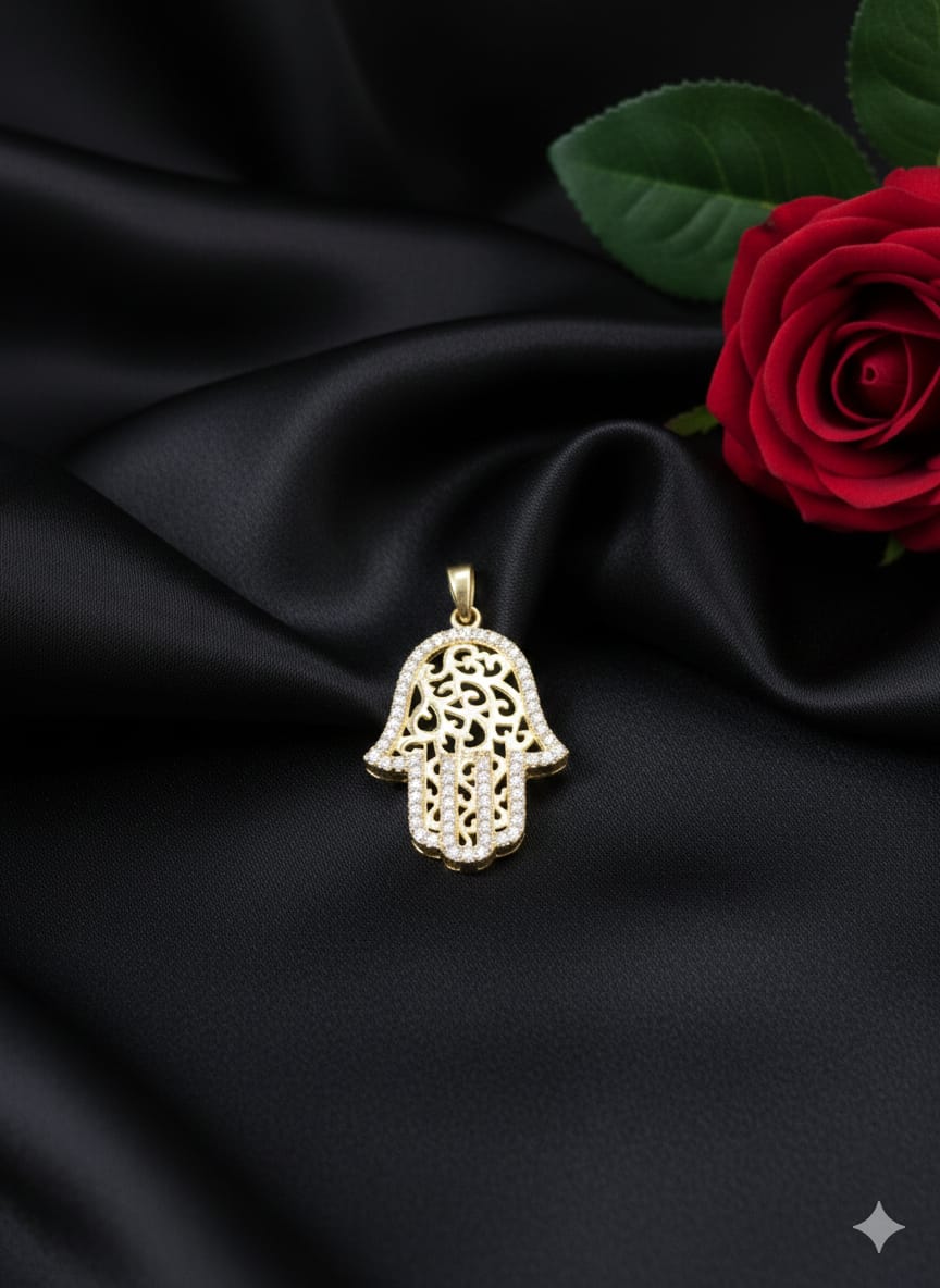 תליון זהב חמסה שירז