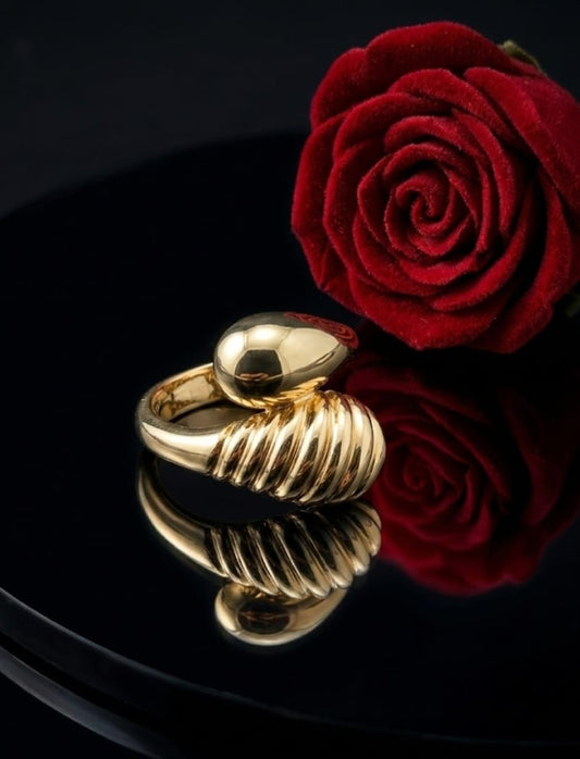 טבעת זהב פני