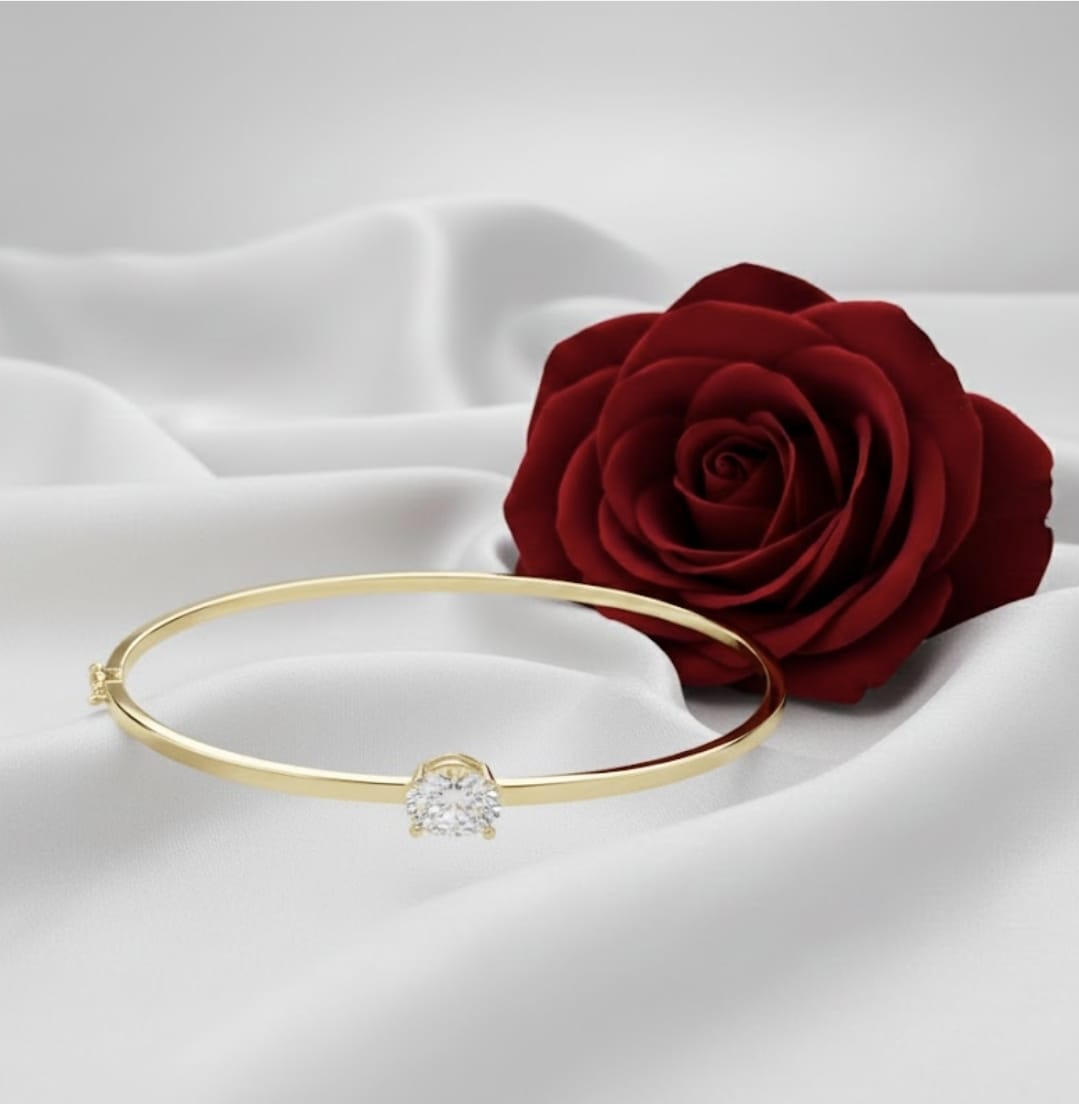 צמיד זהב שקד