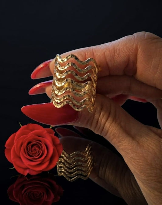 טבעת זהב גוני