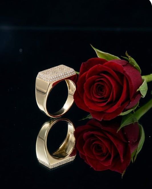 טבעת זהב קורל