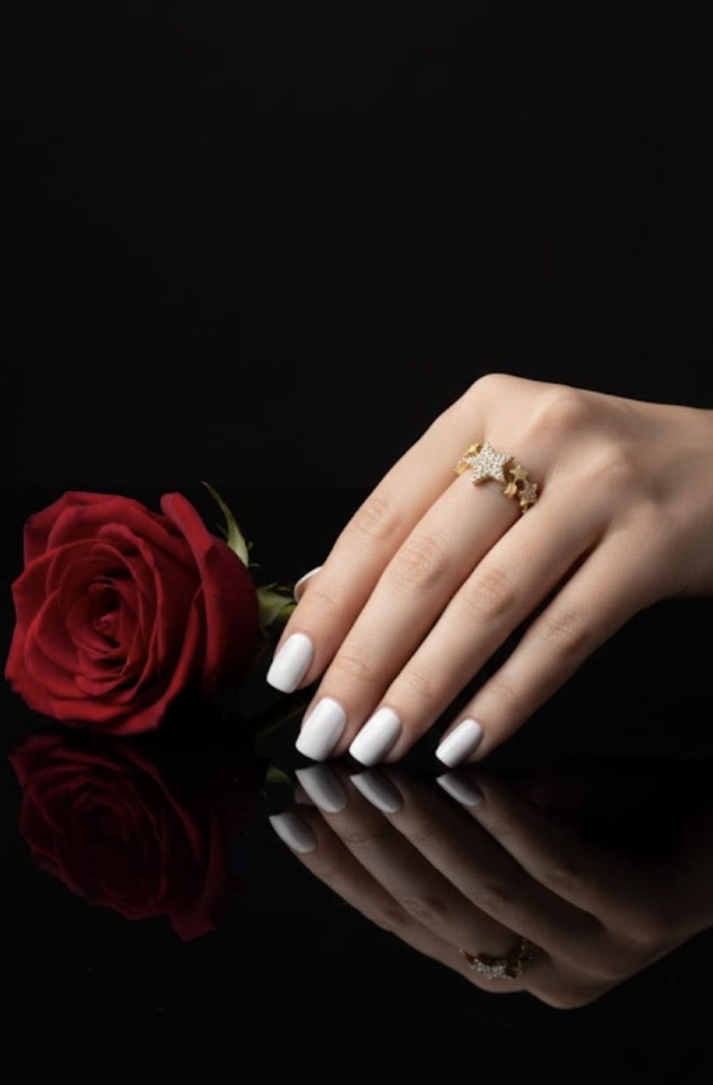 טבעת זהב יעל