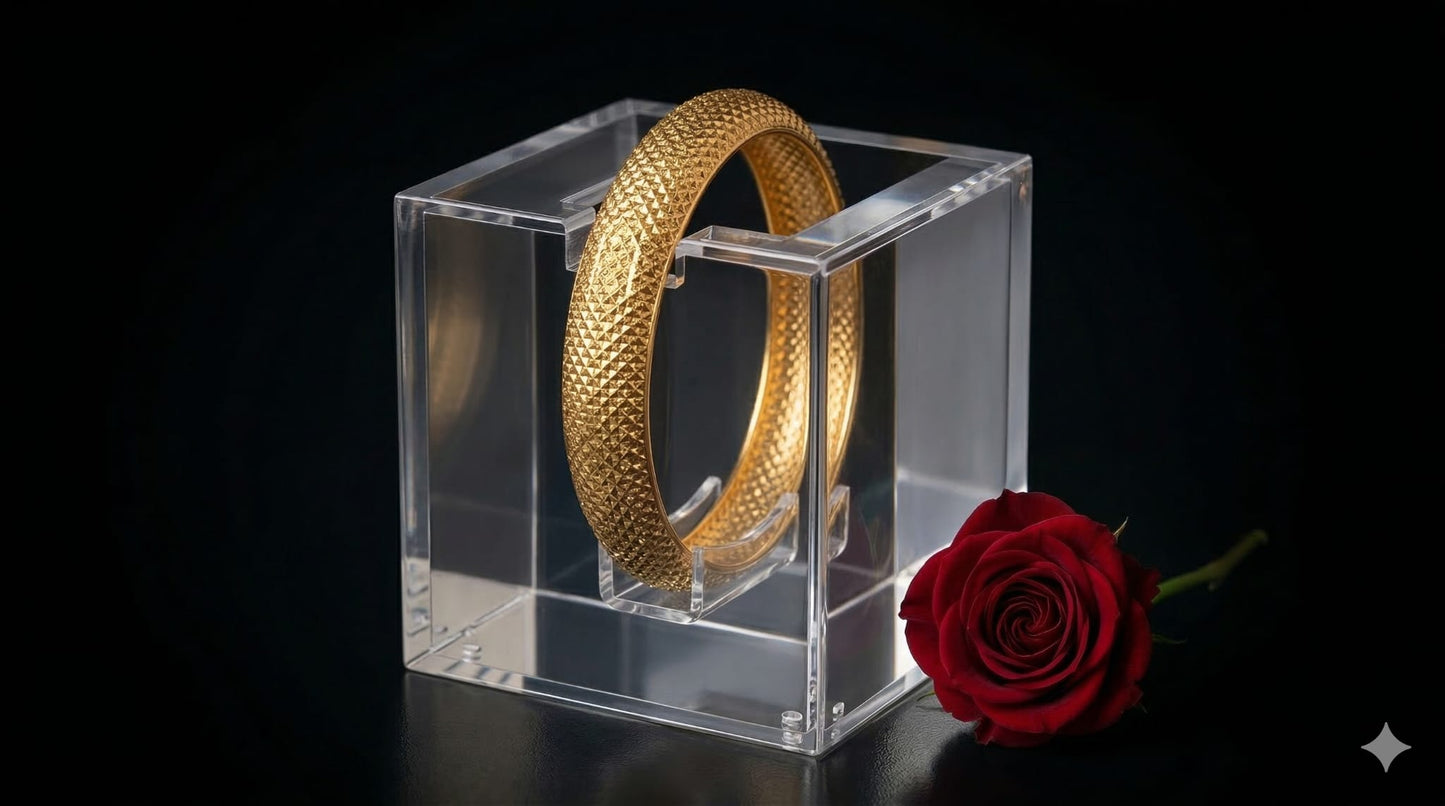 צמיד זהב קשיח מיכל