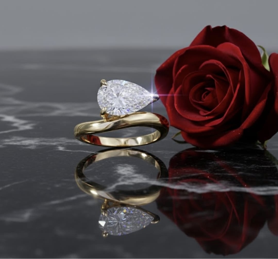 טבעת זהב שחר