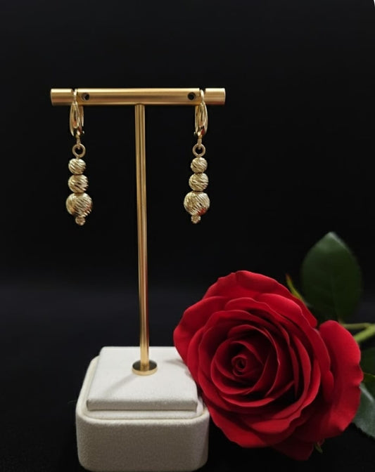 עגילי זהב תמרה