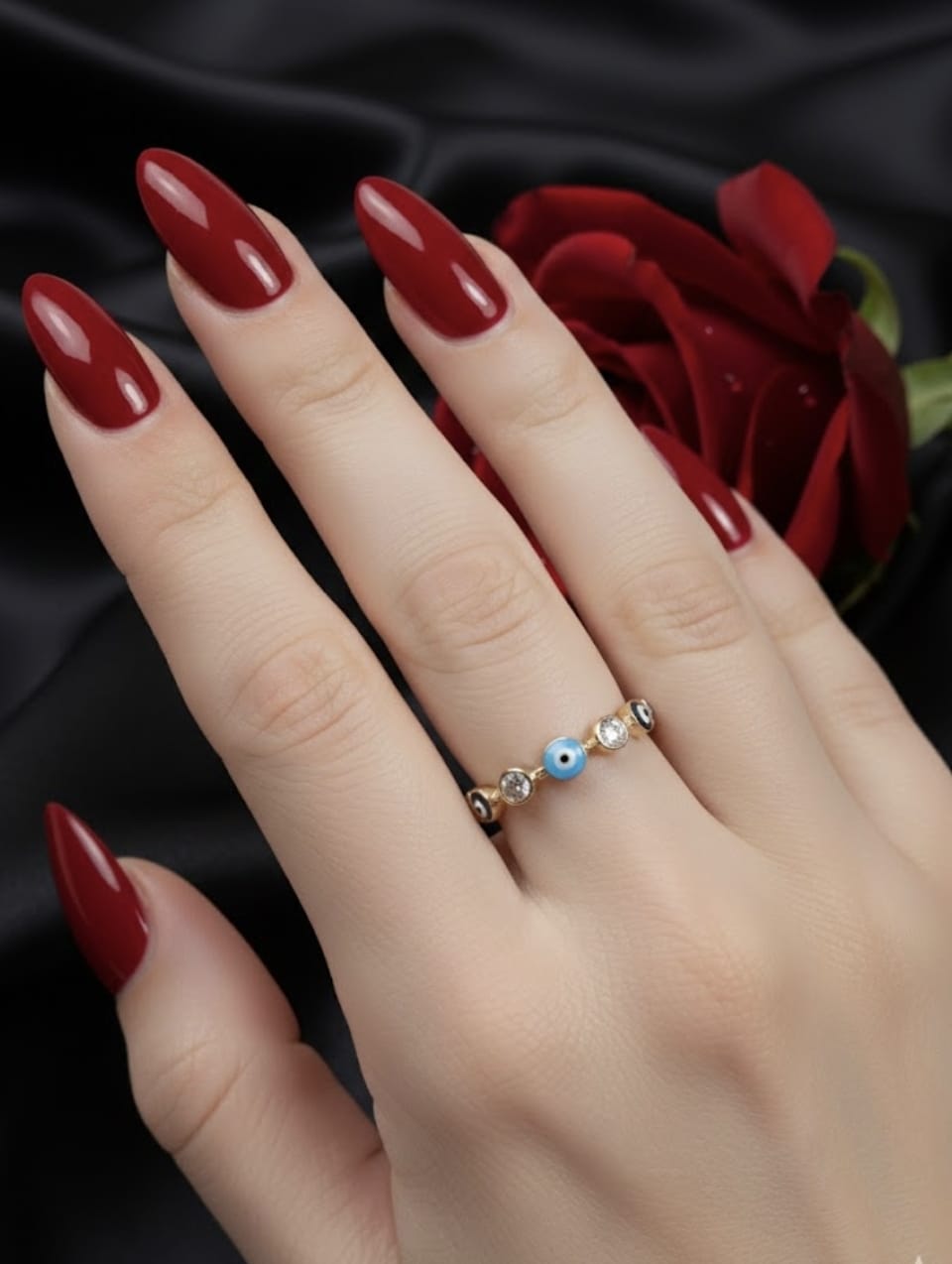 טבעת זהב אניס